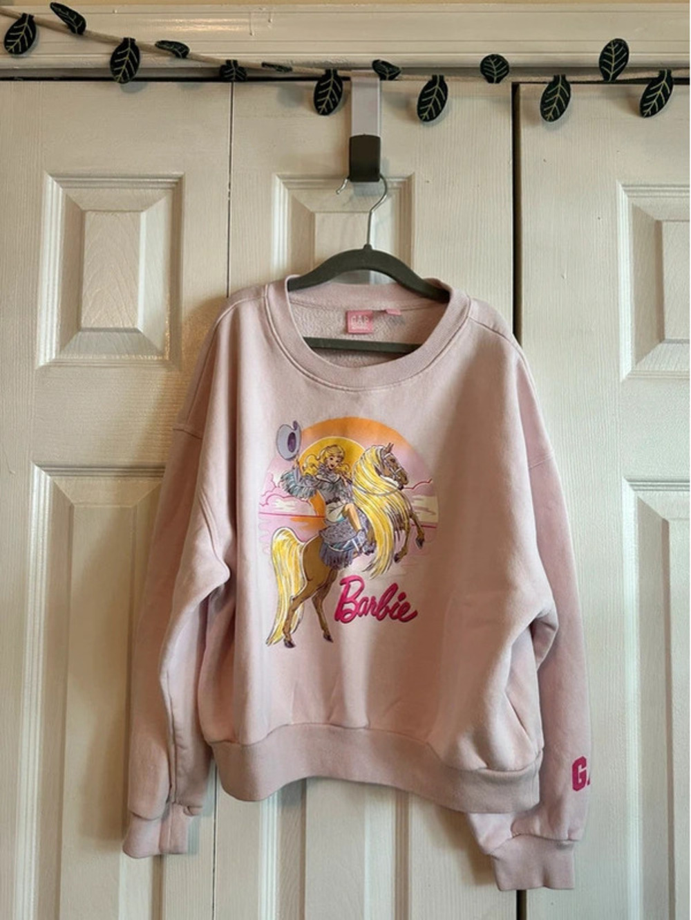 Gap Barbie Swestshirt, size M.